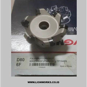 YG-1 F36-PNMU12-D80Z6S27 - Facemill Cutter D80 untuk Mesin Milling